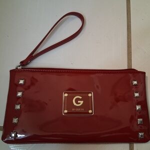 Guess Red Wristlet Clutch